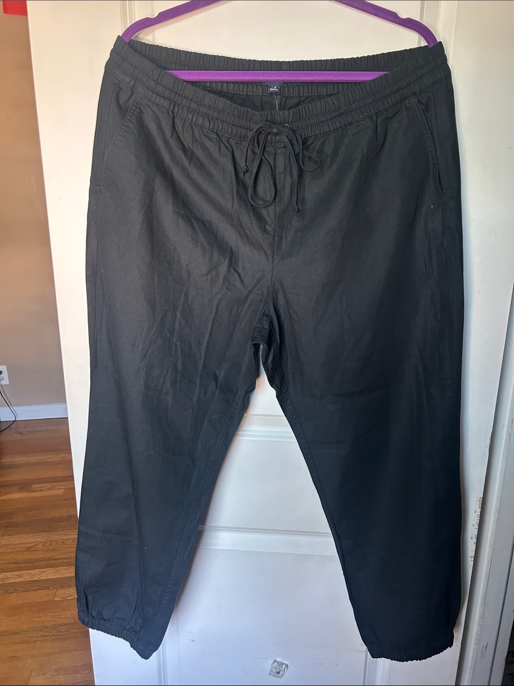 J. Crew Black Elastic Waist Drawstring Joggers